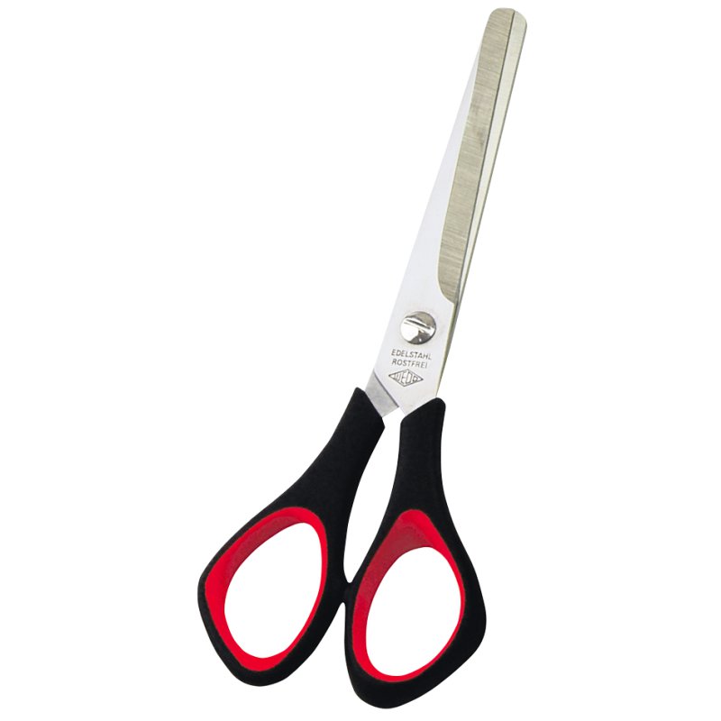 WEDO ciseaux universels droitiers, noir/rouge, 210 mm, acier inoxydable