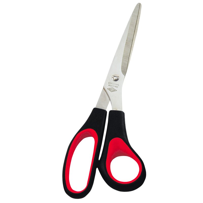 WEDO ciseaux universels droitiers, noir/rouge, 210 mm, acier inoxydable