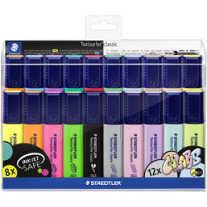 STAEDTLER Textsurfer classic markeerstiften, navulbaar, 20 stuks, etui