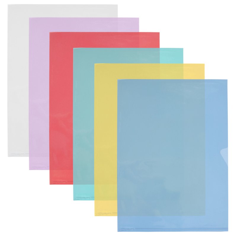 Oxford pochettes de présentation A4 Fard'Liss, PVC 0,20 mm, jaune, 10 pièces