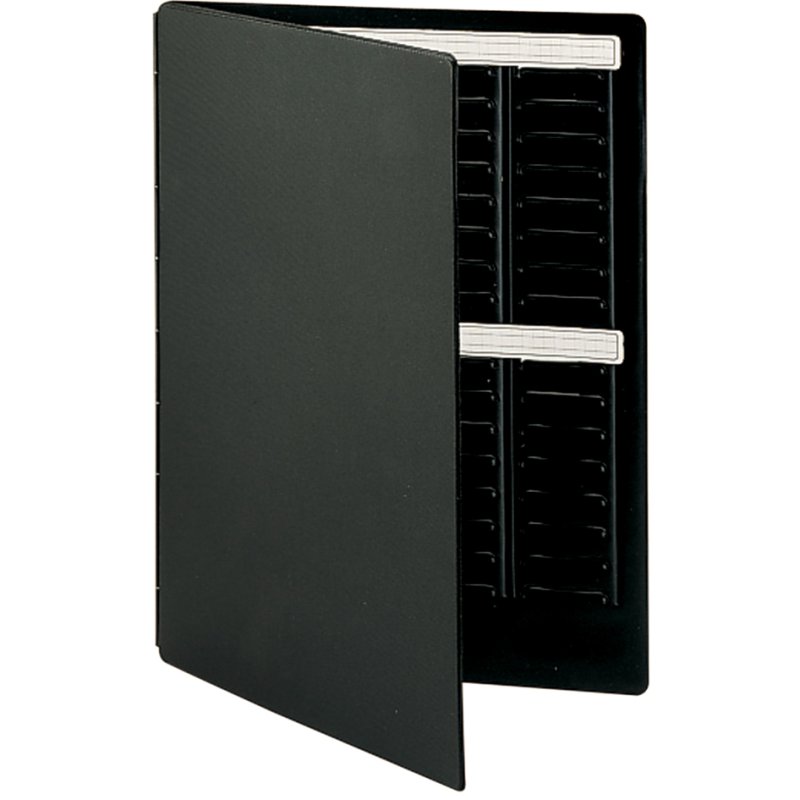 nobo T-kaarten mini-planner, draagbaar, maat 2, zwart PVC