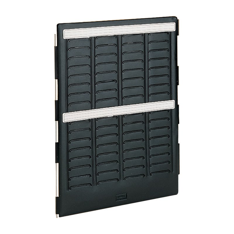 nobo T-kaarten mini-planner, draagbaar, maat 2, zwart PVC