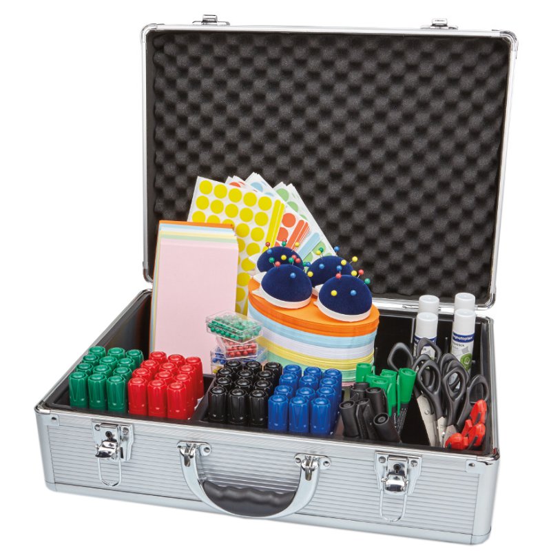 magnetoplan seminar case fully stocked, aluminium, 470×165×340 mm, 3100+ parts