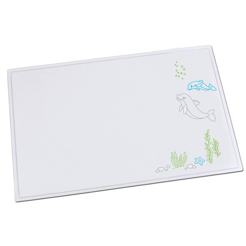Läufer DURELLA Emotion sous-main de bureau, motif dauphin, 400×530 mm
