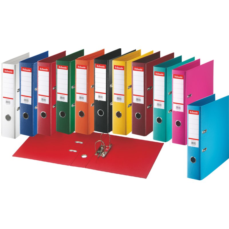 Esselte classeur A4, mécanisme à levier, rouge, 75 mm