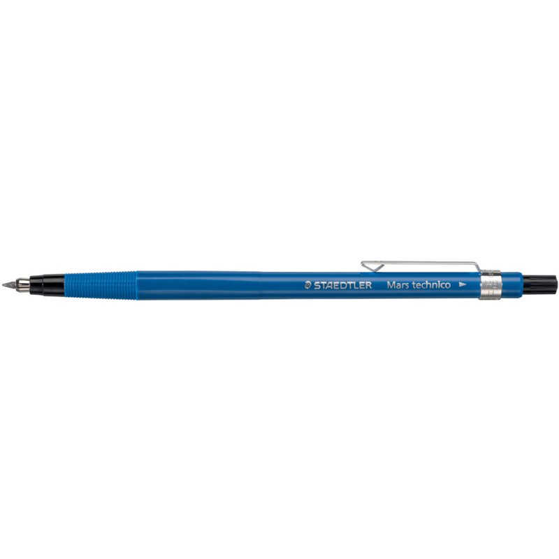 STAEDTLER porte-mine Mars technico 780 C, bleu, mines 2 mm, avec clip