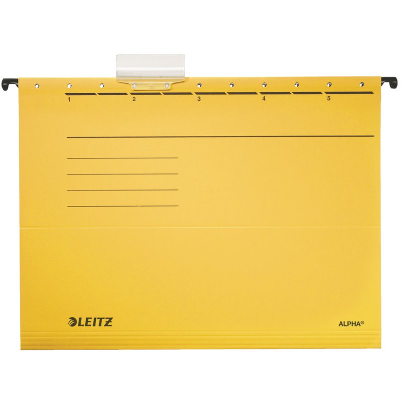 LEITZ dossiers suspendus A4, ouverture latérale, vert, 5 pièces