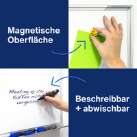 magnetoplan whiteboard CC, geëmailleerd oppervlak, magnethaftend, 150×100 cm