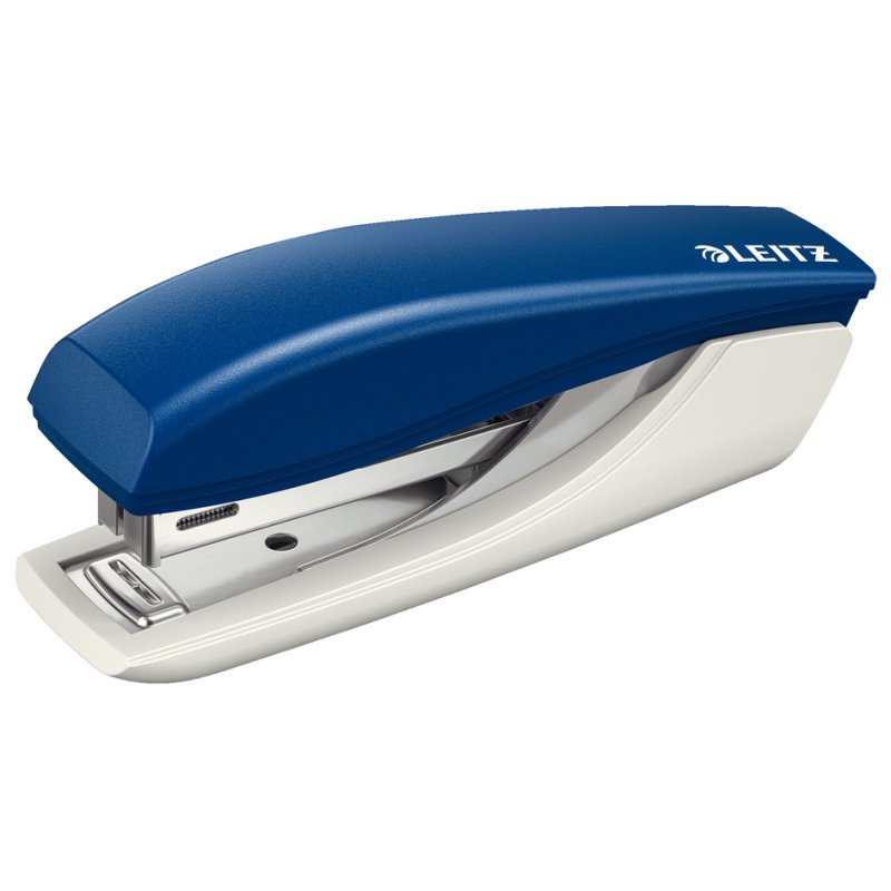 LEITZ mini agrafeuse, bleu, capacité d'agrafage 10 feuilles