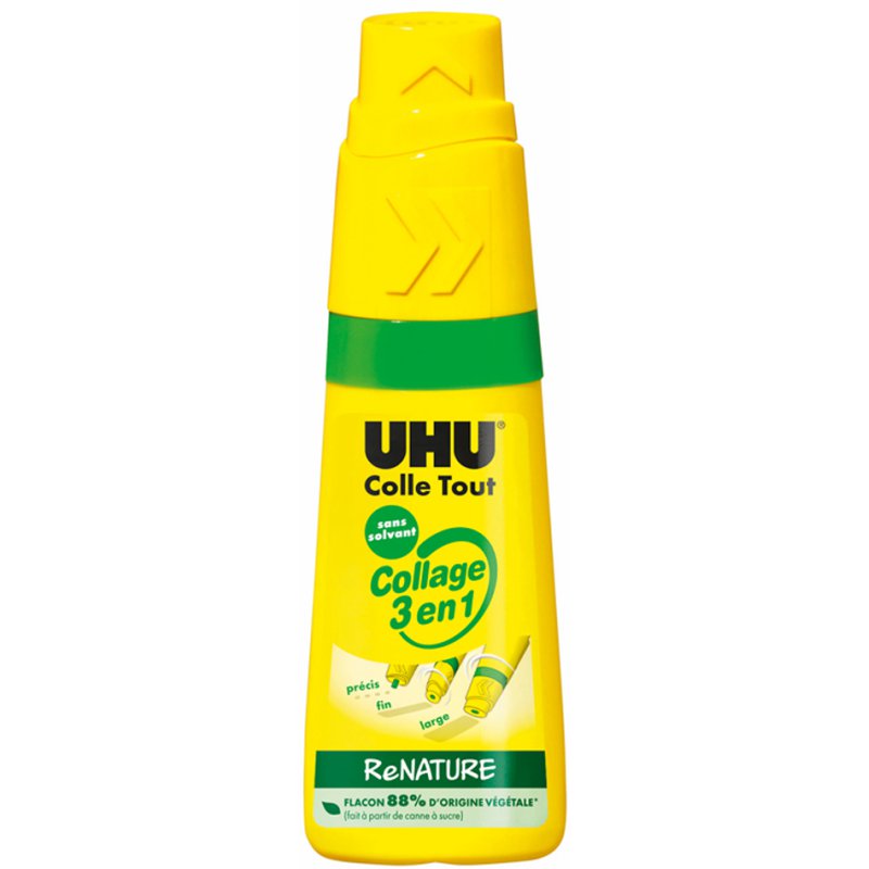 UHU alleslijm twist & glue, navulfles, oplosmiddelvrij, 810 ml