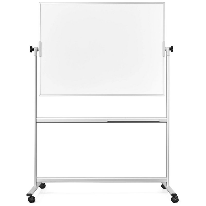 magnetoplan tableau blanc CC mobil, recto-verso, magnétique, 180 × 120 cm