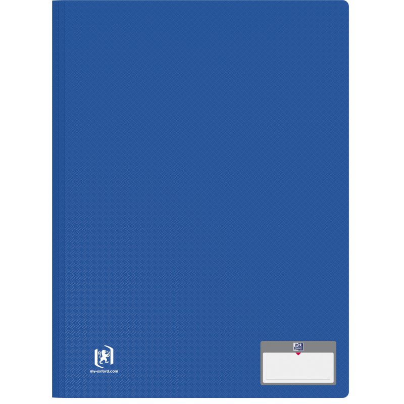 Oxford classeur de présentation Memphis A4, bleu, 30 pochettes
