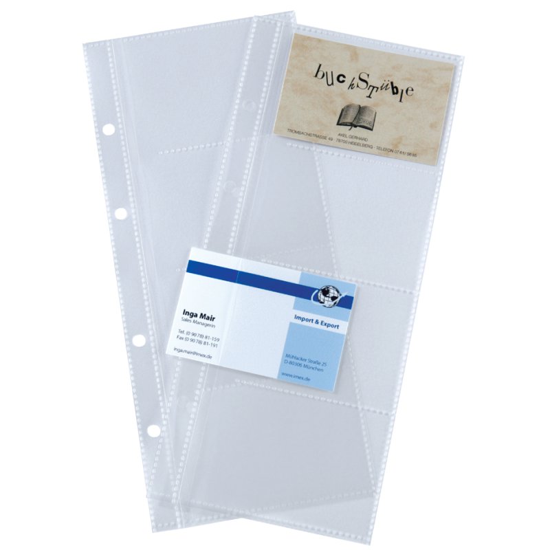 Sigel porte-cartes de visite, noir mat, double rangée, 400 cartes