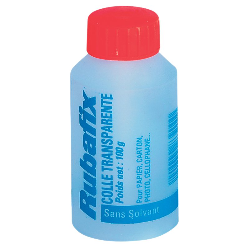 Rubafix alleslijm met kwast, transparant, 100 g