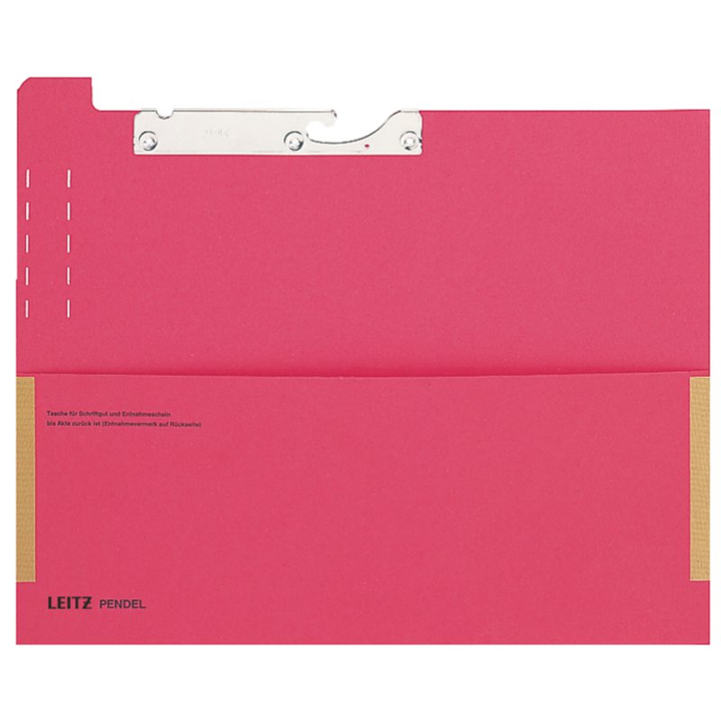 Leitz ensemble de dossiers suspendus avec languette manquante, rouge, 25 pièces