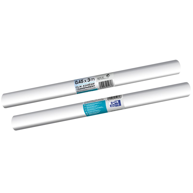 Oxford book protection film, transparent, self-adhesive, 450 mm × 3 m