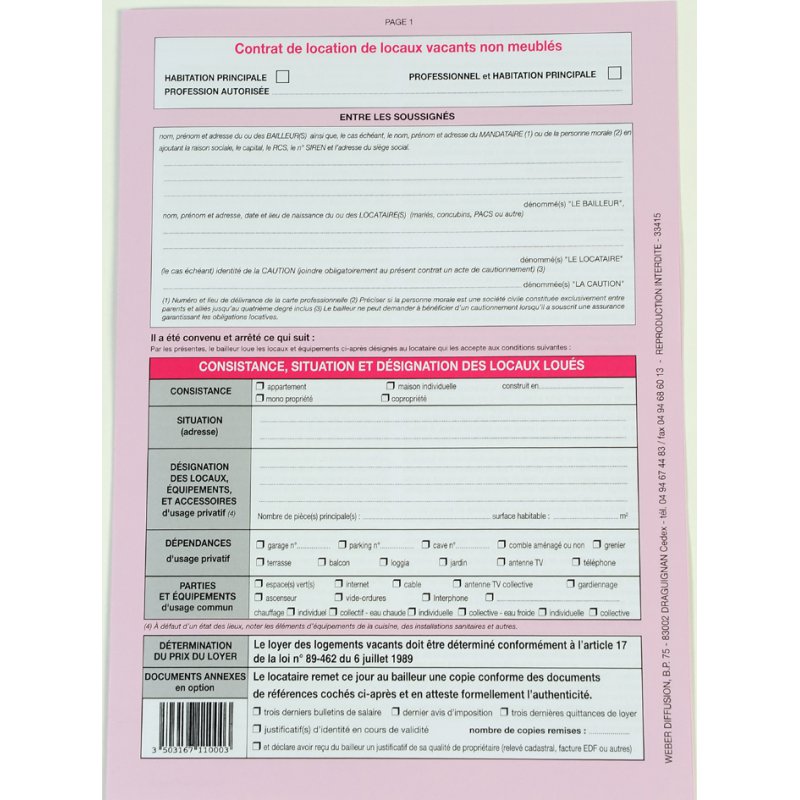 WEBER notice info719 huurdersinformatie, Frankrijk, 8 pagina's