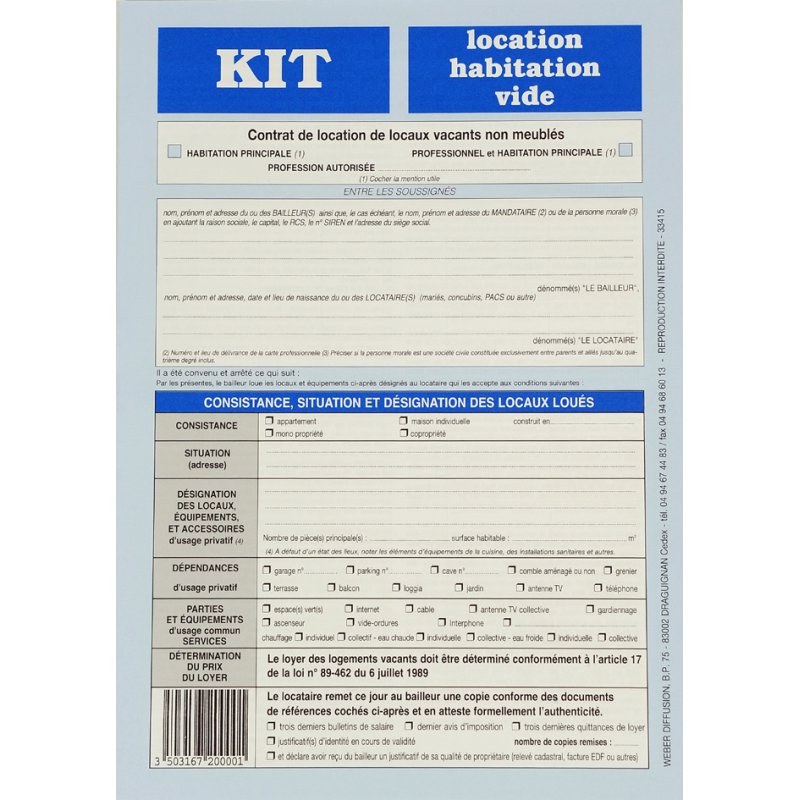 WEBER notice info719 huurdersinformatie, Frankrijk, 8 pagina's