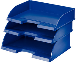 LEITZ brievenbak Plus Jumbo A4 dwars, polystyrol, grijs, 4 stuks