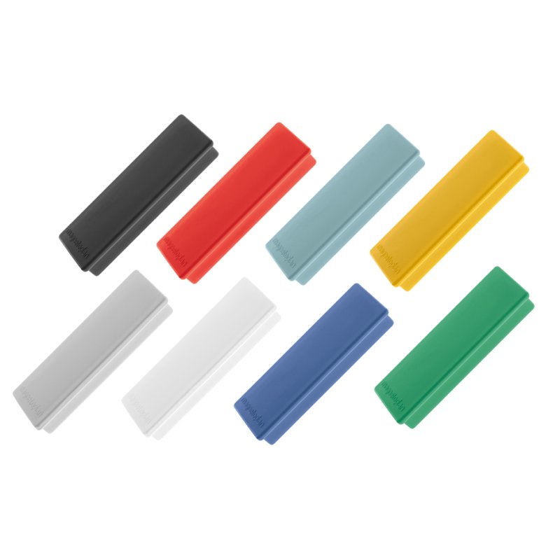 magnetoplan aimant rectangulaire, bleu clair, 55×22×8 mm, 10 pièces