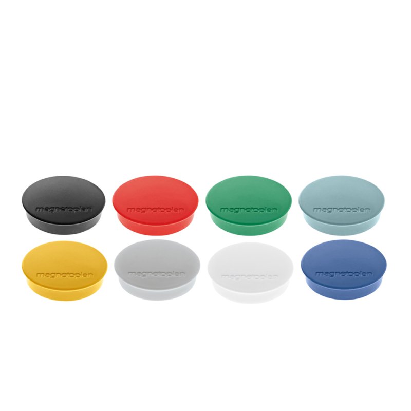 magnetoplan aimants ronds standard, blanc, 30 mm, 10 pièces