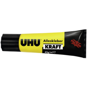 UHU alleslijm Kraft FLEX + CLEAN, transparant, 42 g