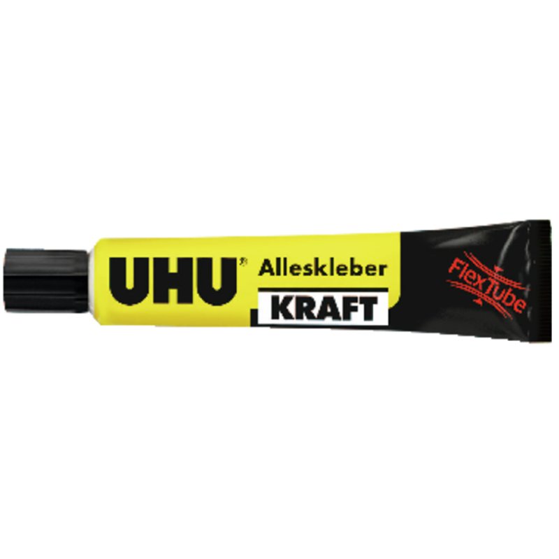 UHU alleslijm Kraft FLEX + CLEAN, transparant, 42 g