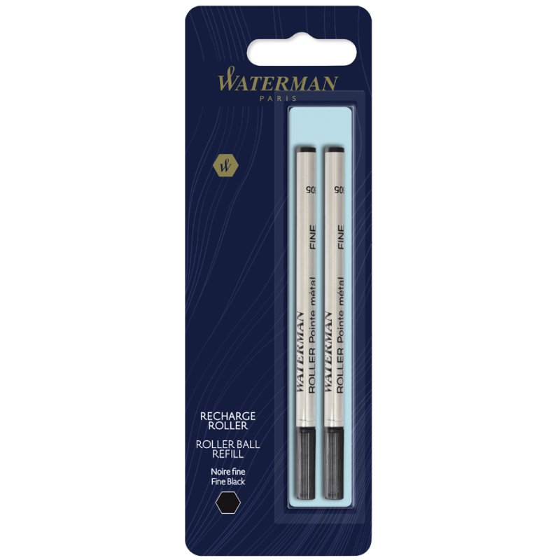 WATERMAN recharges roller, noir, F, 2 pièces