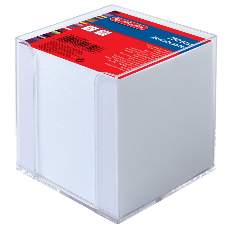 Herlitz brievenbakje, kunststof, transparant, 90×90 mm