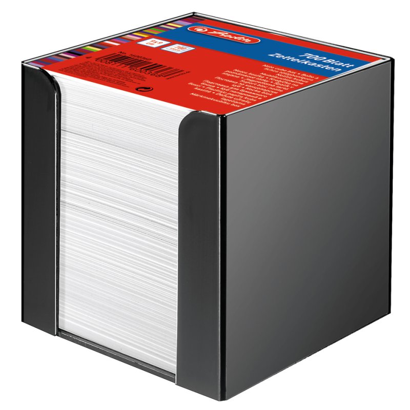 Herlitz brievenbakje, kunststof, transparant, 90×90 mm