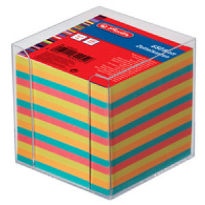 herlitz zettelbox, kunststof, 90×90 mm, transparant