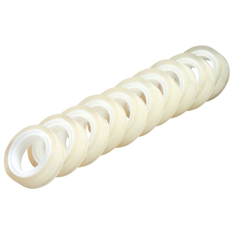 herlitz Ruban adhésif transparent, 33 m × 12 mm, plastique, 5 rouleaux