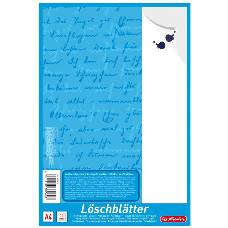 herlitz wisblokken A4, wit, 80 g/m², 10 vel