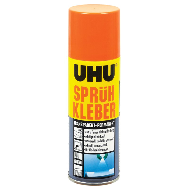 UHU colle à pulvériser, permanent, transparent, 500 ml