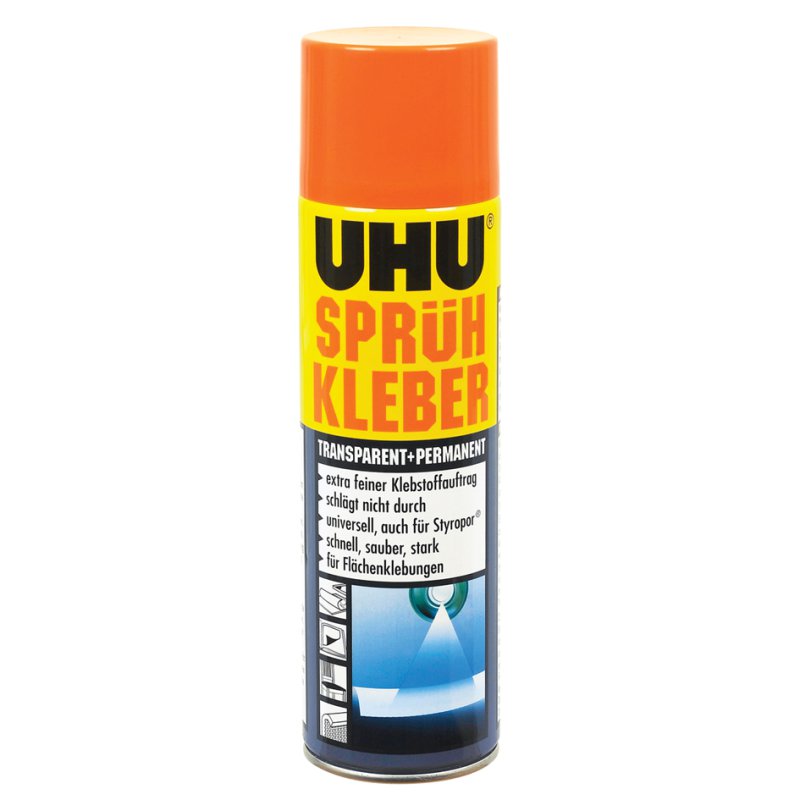 UHU colle à pulvériser, permanent, transparent, 500 ml