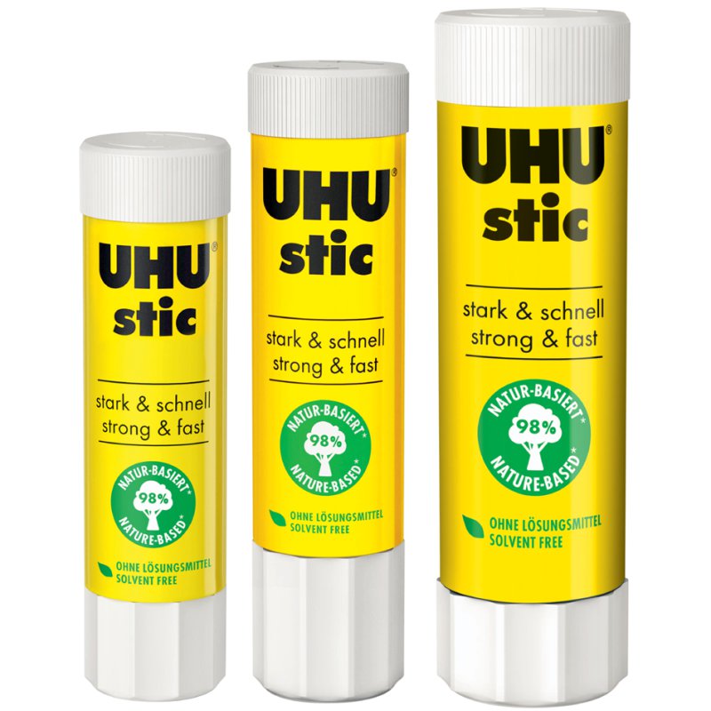 UHU stic bâton de colle, sans solvant, capuchon à vis, 8,2 g