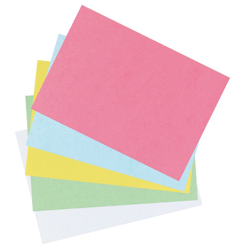 Herlitz - Geklede Kaarten - A6 Formaat - Geruit - Blauw