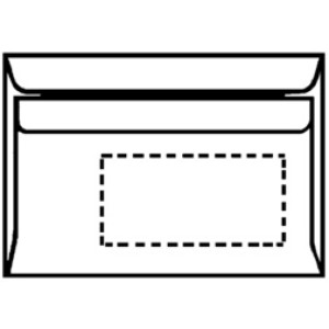 herlitz enveloppen C6, zelfklevend, wit, 25 stuks