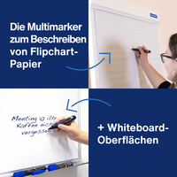 magnetoplan PRO+ markers whiteboard en flipover, gesorteerd, 1,5-3,0 mm, 4 stuks
