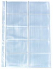 herlitz hoezen voor visitekaartjes, A4, transparant, 10 stuks