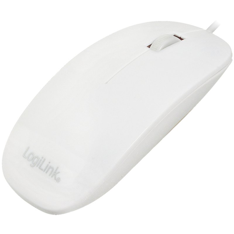 LogiLink souris optique, filaire, blanc, 1000 dpi