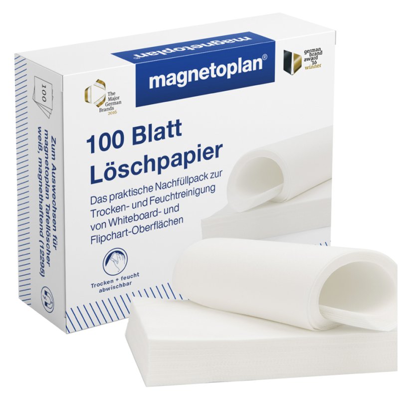 magnetoplan Tableau blanc effaceur magnétique, blanc