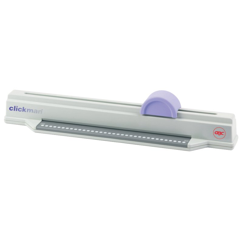 GBC ClickMan binding machine, light grey, A4, 6 sheets punching capacity
