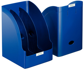 LEITZ stehsammler Plus Jumbo A4, polystyrol, blauw, 205 mm