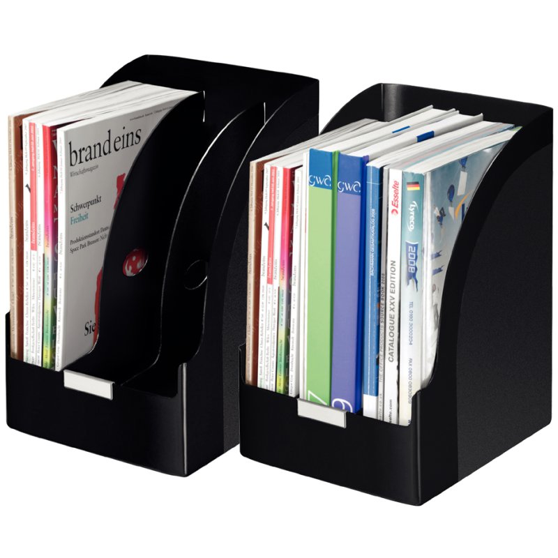 LEITZ cassette de rangement Plus Jumbo A4, polystyrène, noir