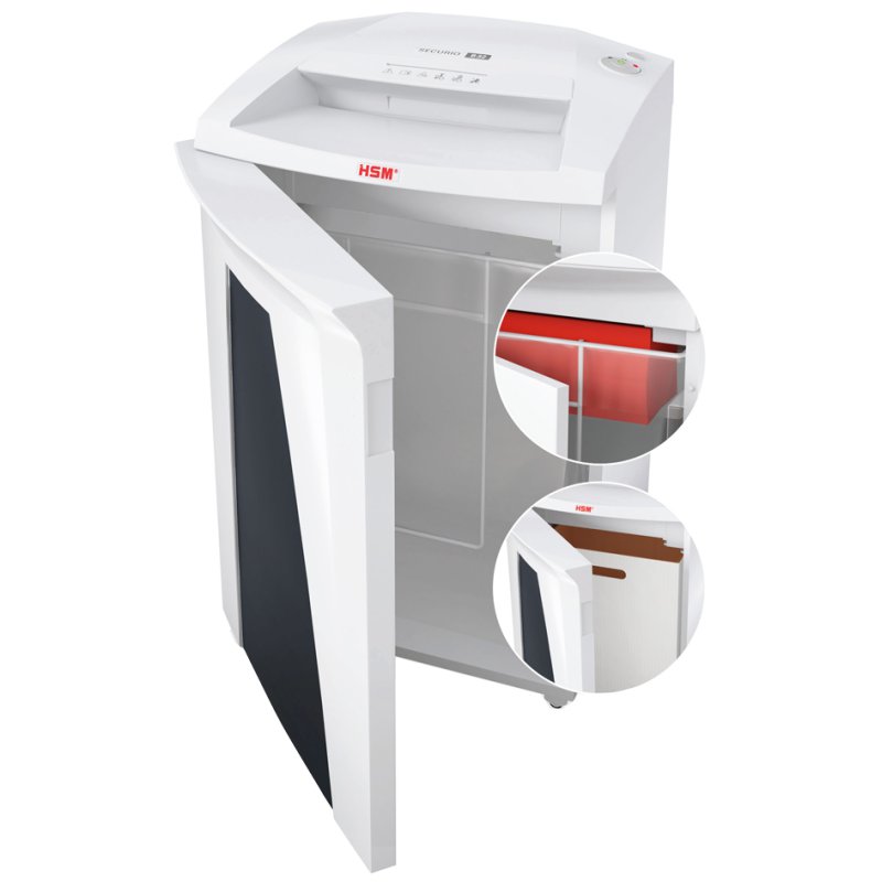 HSM papiervernietiger SECURIO B32, strokensnit 5,8 mm, 25-27 vel, 82 L opvang