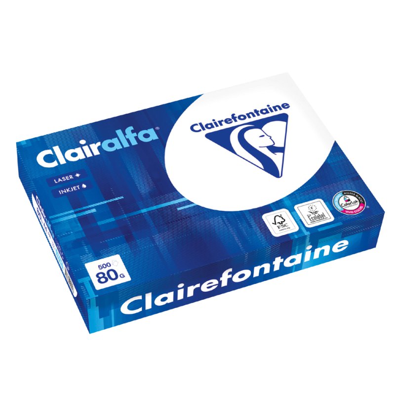 Clairefontaine papier multifonction A4, blanc extra, 120 g/m², 250 feuilles