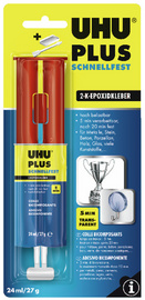 UHU 2-componenten lijm snelhardend, dubbelkamerspuit, 15 g