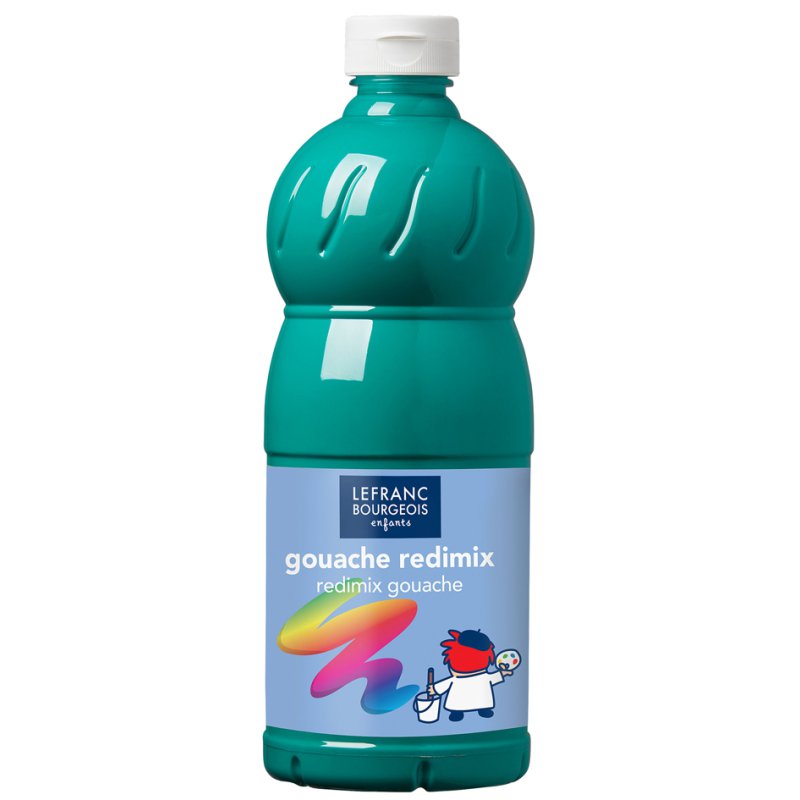 LEFRANC BOURGEOIS gouache, vert émeraude, 1000 ml