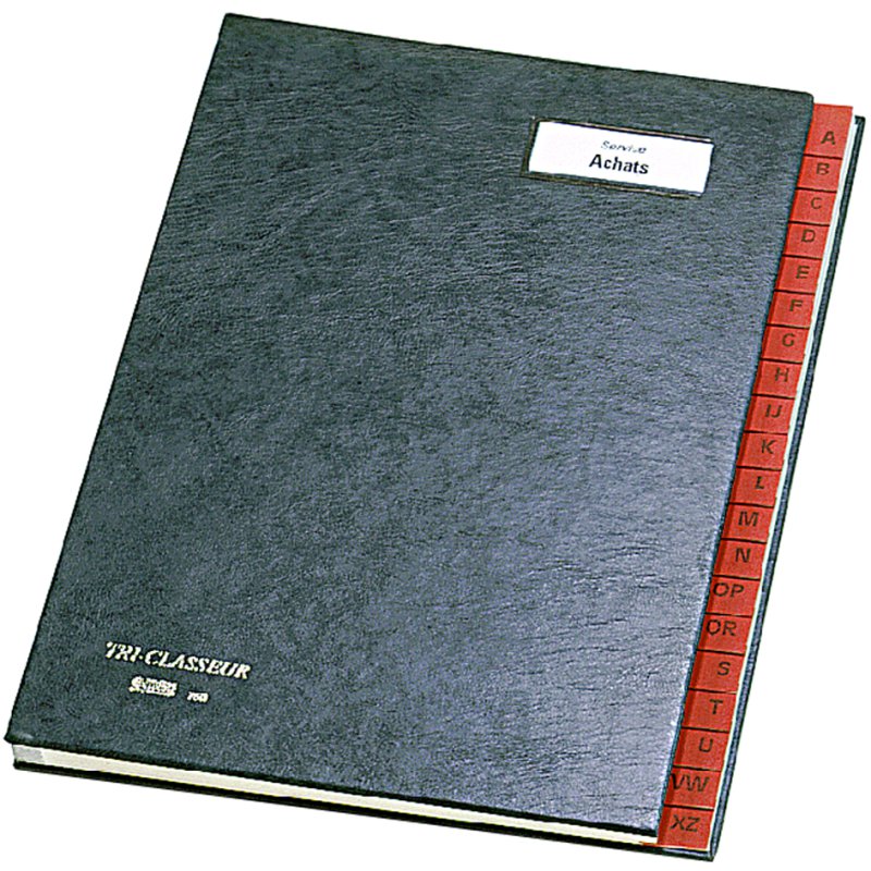 Emey desk folder 761, 31 compartments, black, tabs 1-31